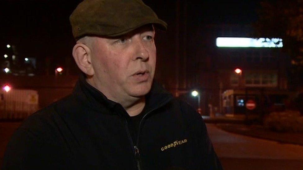 Worker Wayne Devaney