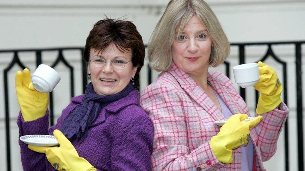 Dame Julie Walters with Victoria Wood