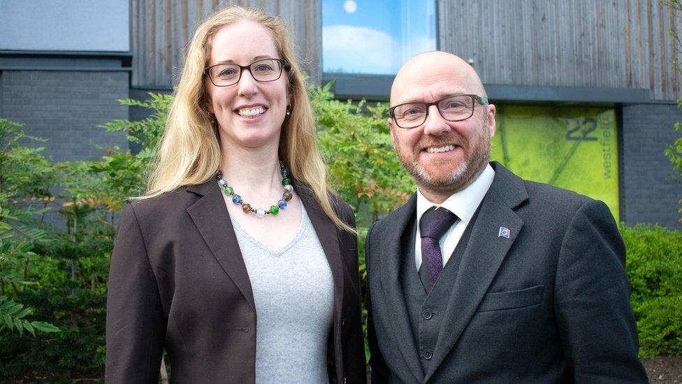 Lorna Slater and Patrick Harvie