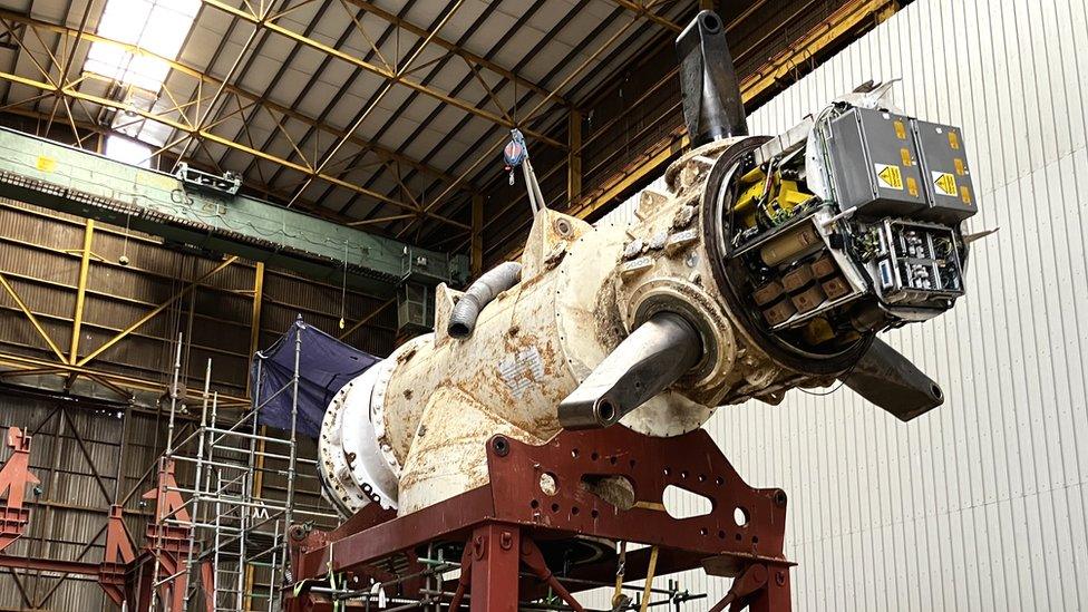 MeyGen turbine undergoing maintenance