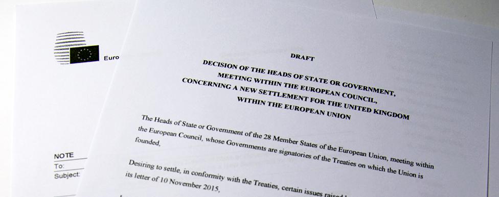 Photograph of the draft agreement