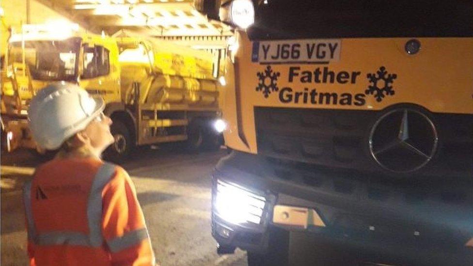 One of the gritters with the name Father Gritmas