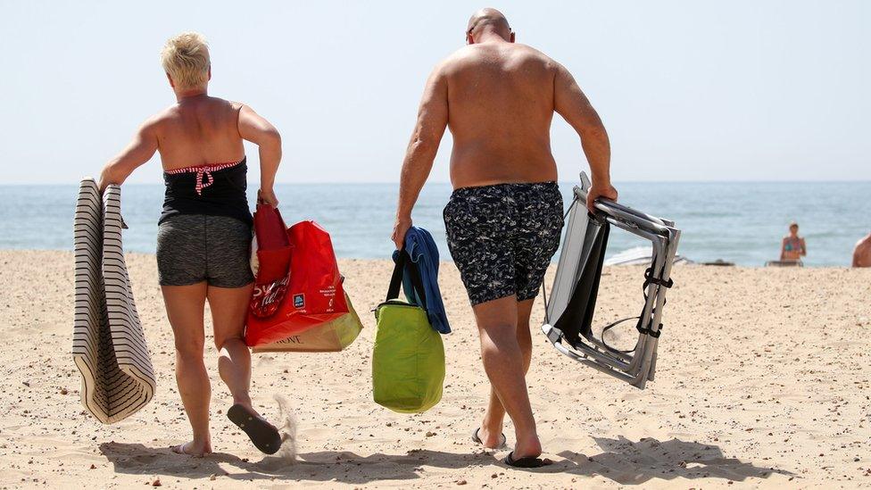 Couple of Bournemouth beach