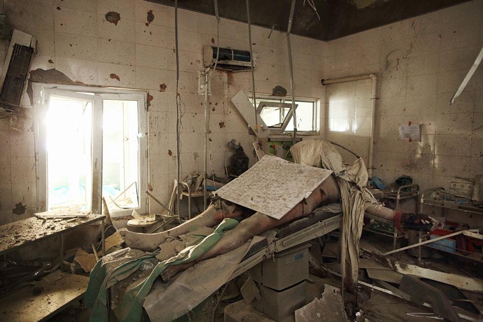 The patient Dr Mohammed Safi Sadiqi was operating on when the hospital was bombed