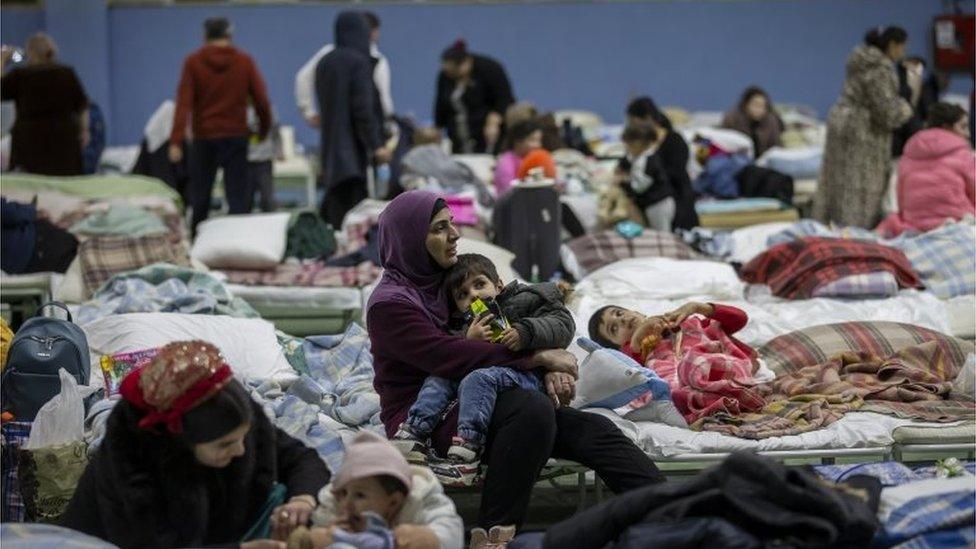 Refugee camp in Moldova