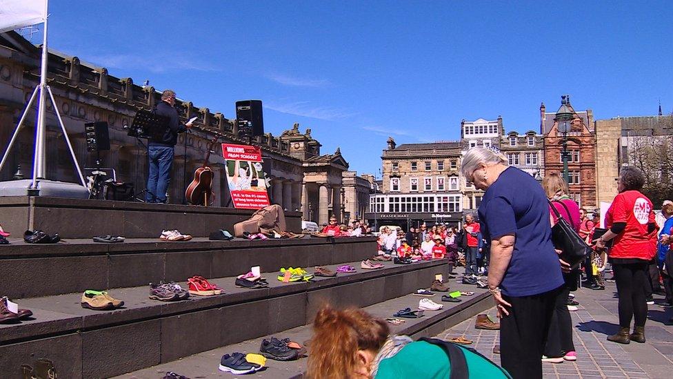 ME rally in Edinburgh