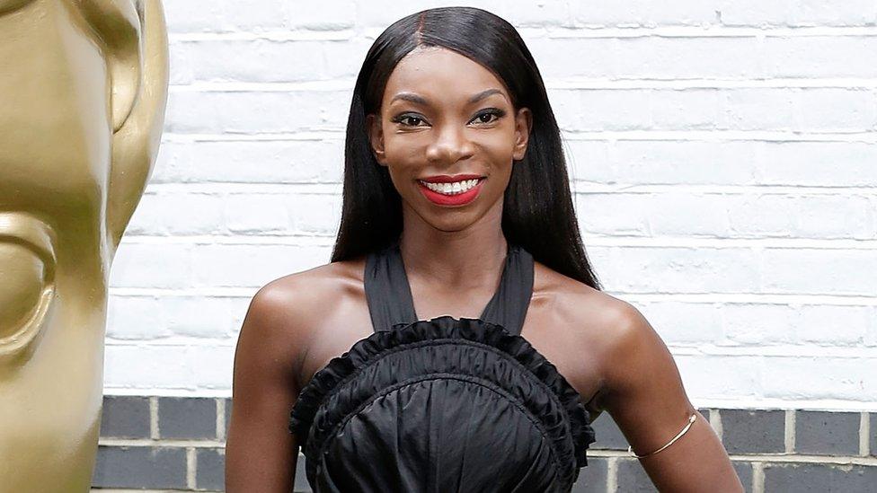 Michaela Coel at the Baftas