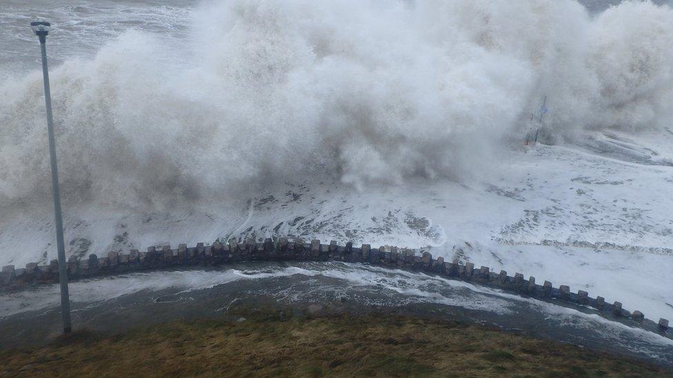 Critics say sea defences at Old Colwyn are now in a "critical condition"