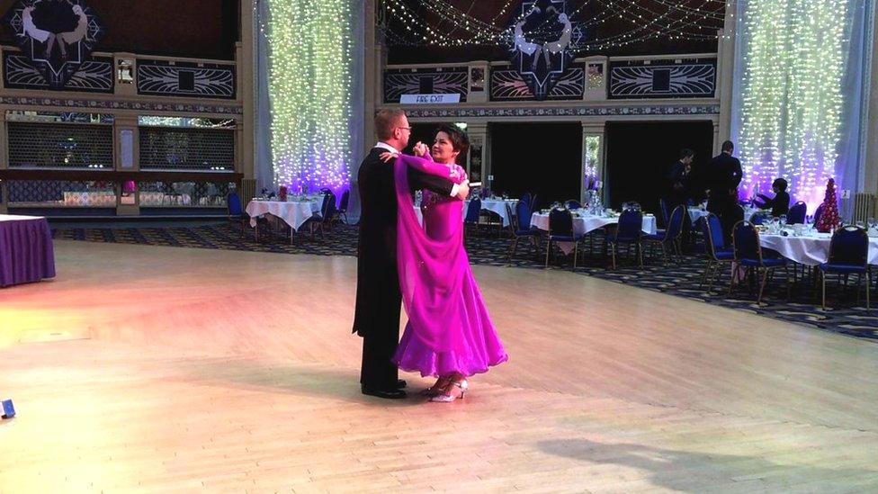 Ken Banks and Fiona Stalker in Aberdeen Beach Ballroom