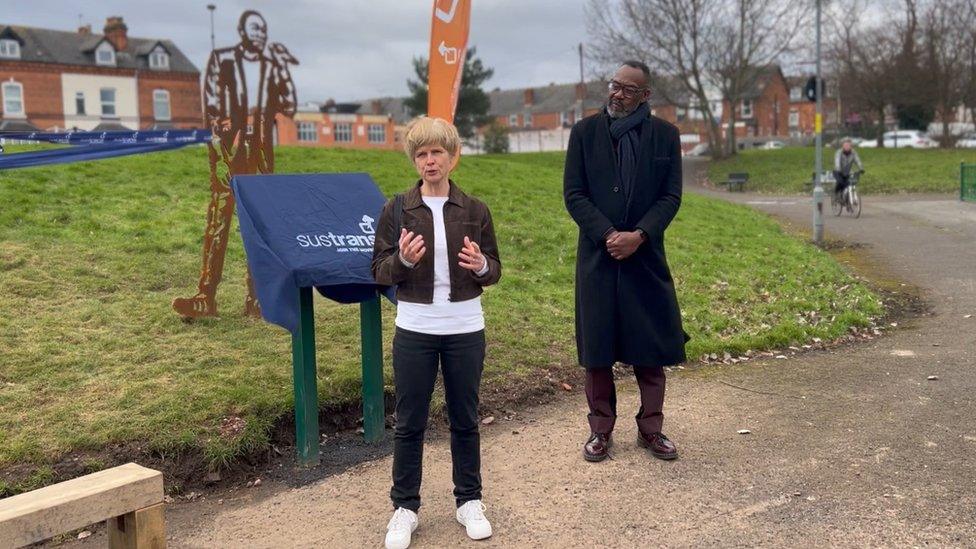 Jane Sixsmith MBE and Sir Lenny Henry