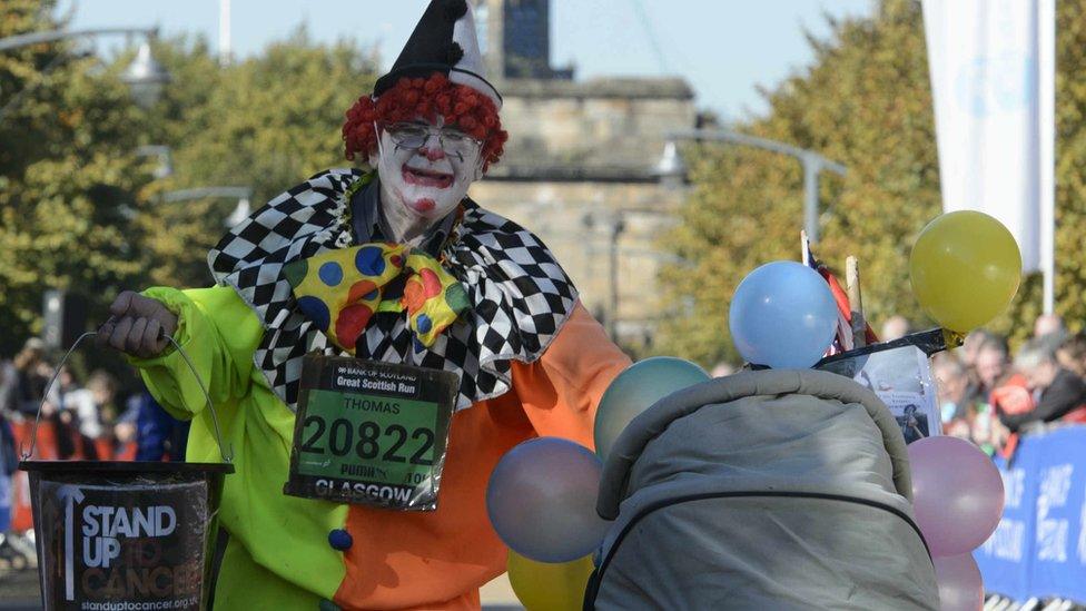 Great Scottish Run charity runner