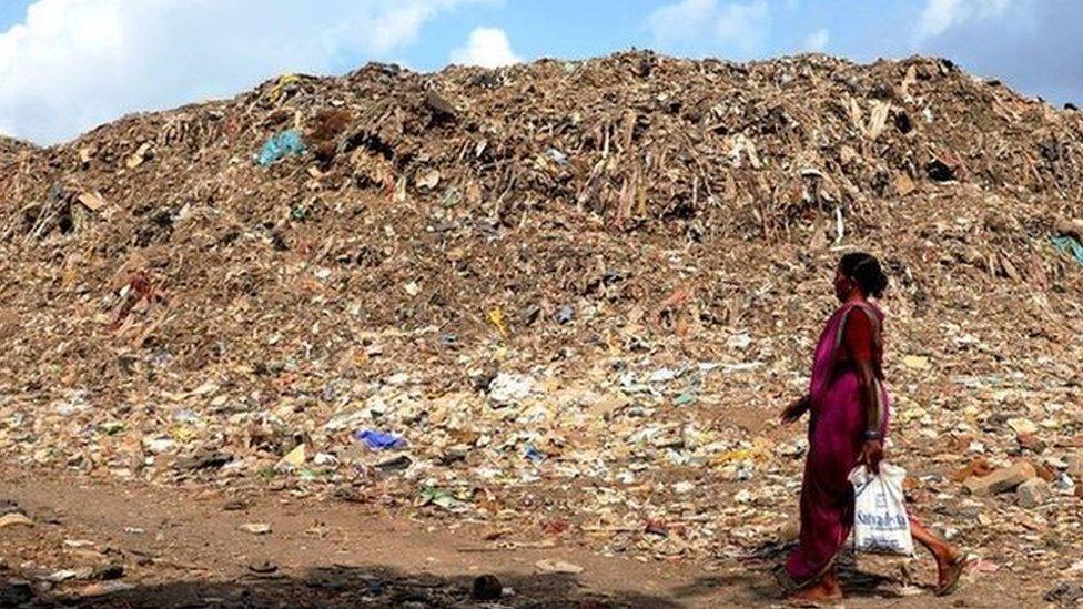 The Deonar dumping ground in suburban Mumbai.