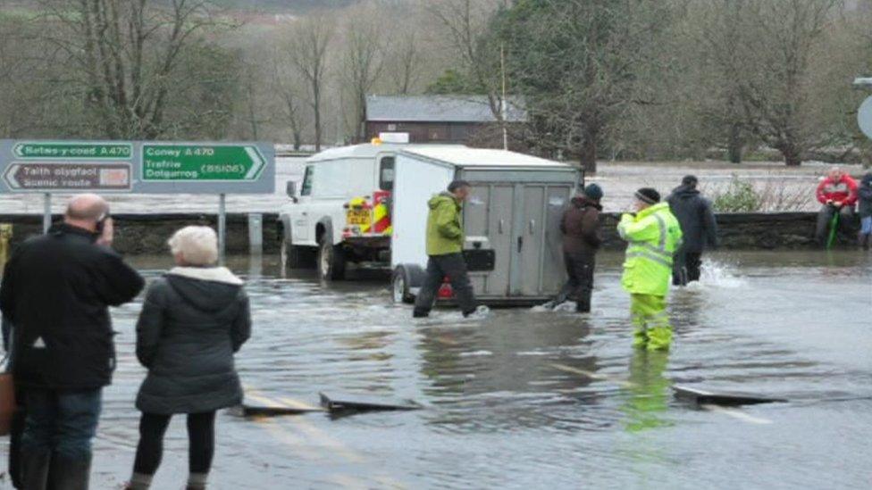 Llanrwst flooding