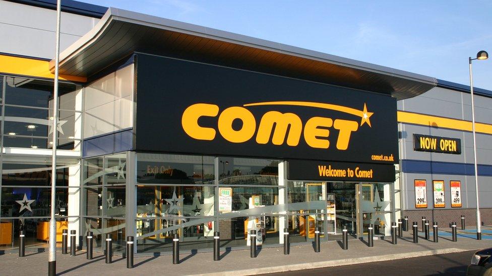 In November 2012 Comet entered administration