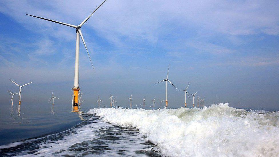 Burbo Bank Offshore Wind Farm, Liverpool.