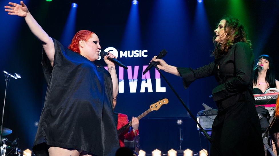 Beth Ditto and Alison Moyet