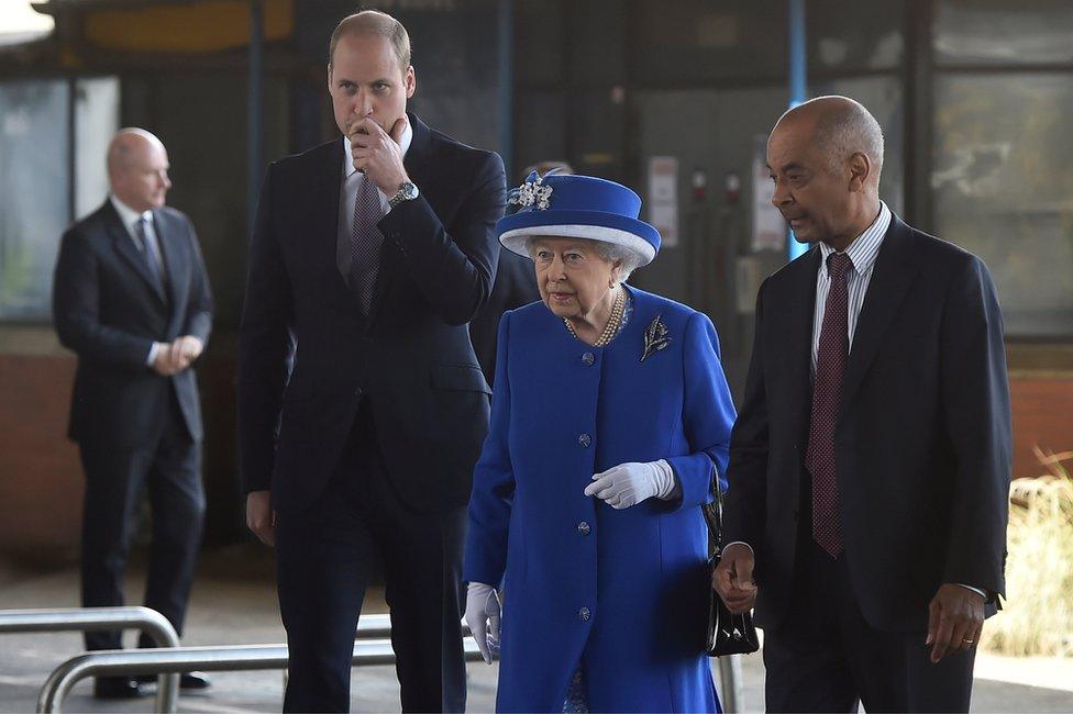 The Queen and Prince William