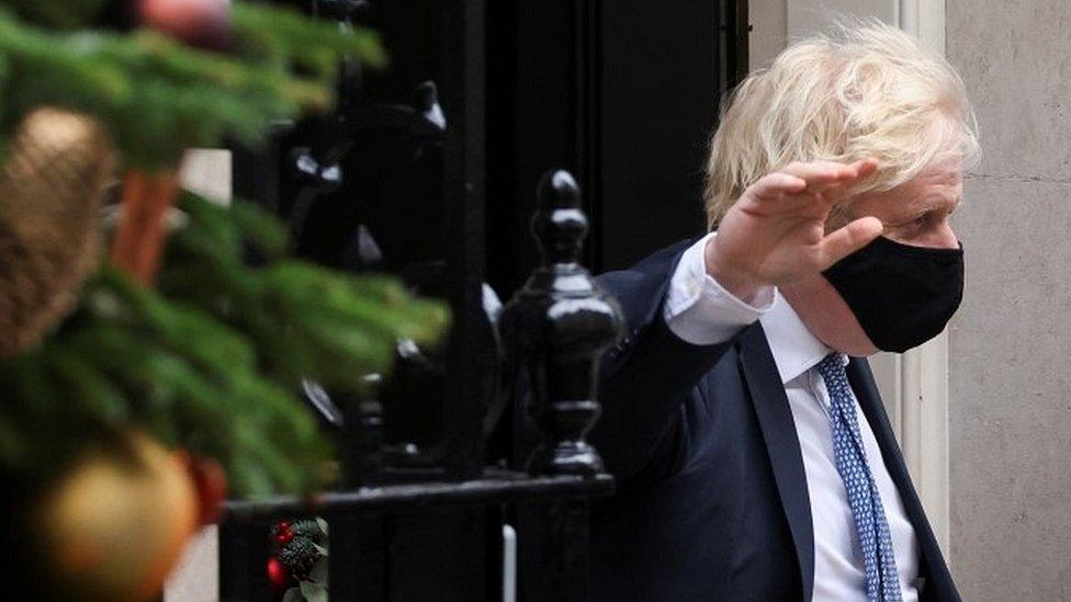 Boris Johnson at Downing Street