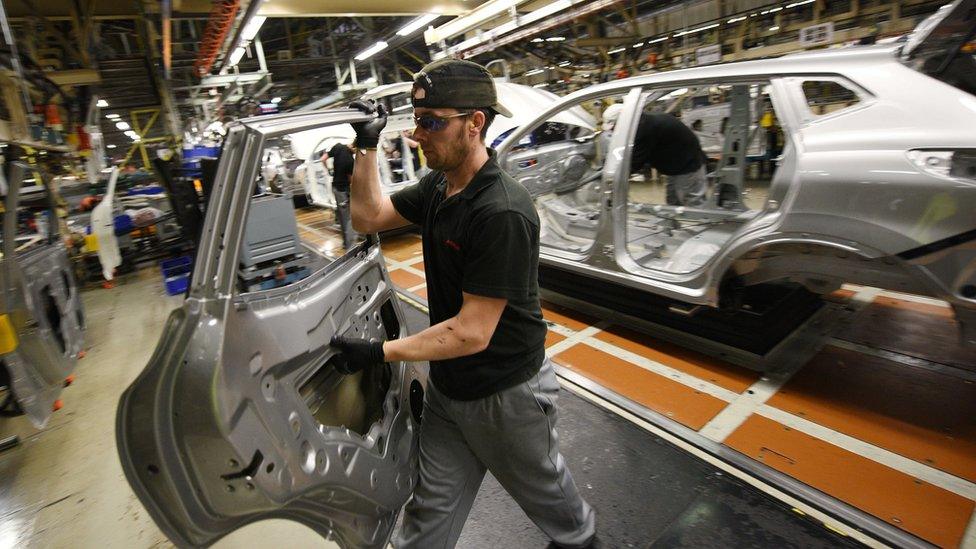 Nissan car plant in Sunderland