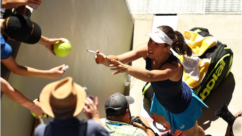 British tennis player Johanna Konta