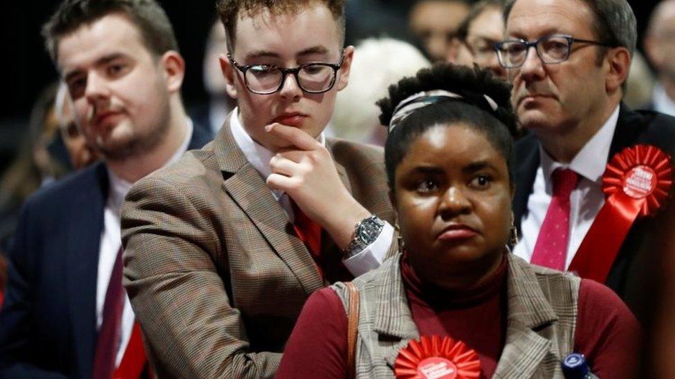 Labour Party supporters in Glasgow