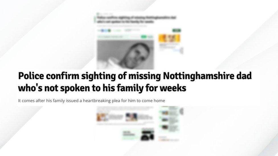 Graphic showing headline of Nottingham Post article