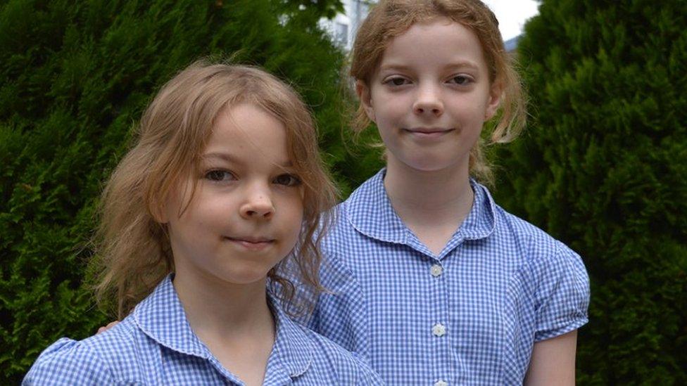 Ella (right) and Caitlin McEwan