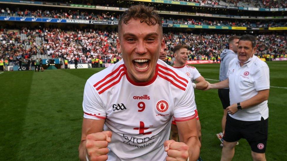 Conn Kilpatrick celebrating in Croke Park