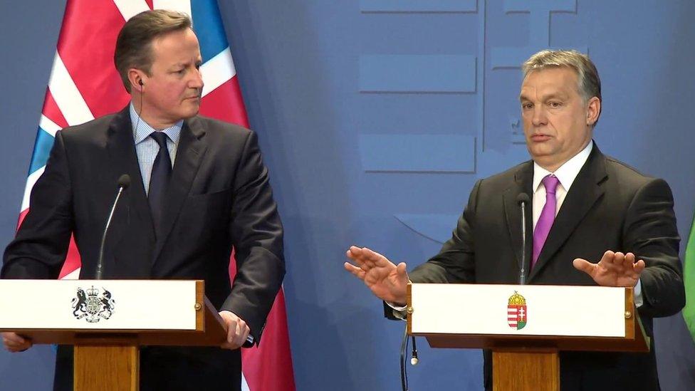 David Cameron and Viktor Orban