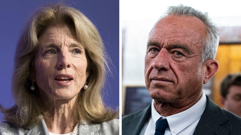 Composite image of Caroline Kennedy and Robert F Kennedy Jr