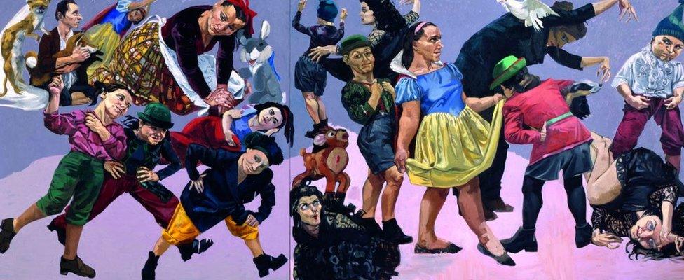 Cast of Characters from Snow White by Paula Rego