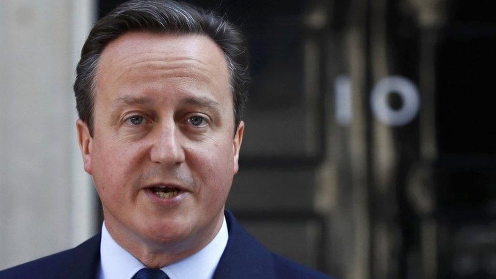 David Cameron outside No 10