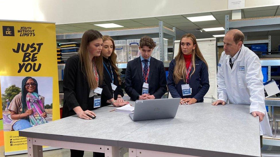 The Duke of Edinburgh visiting the East Midlands