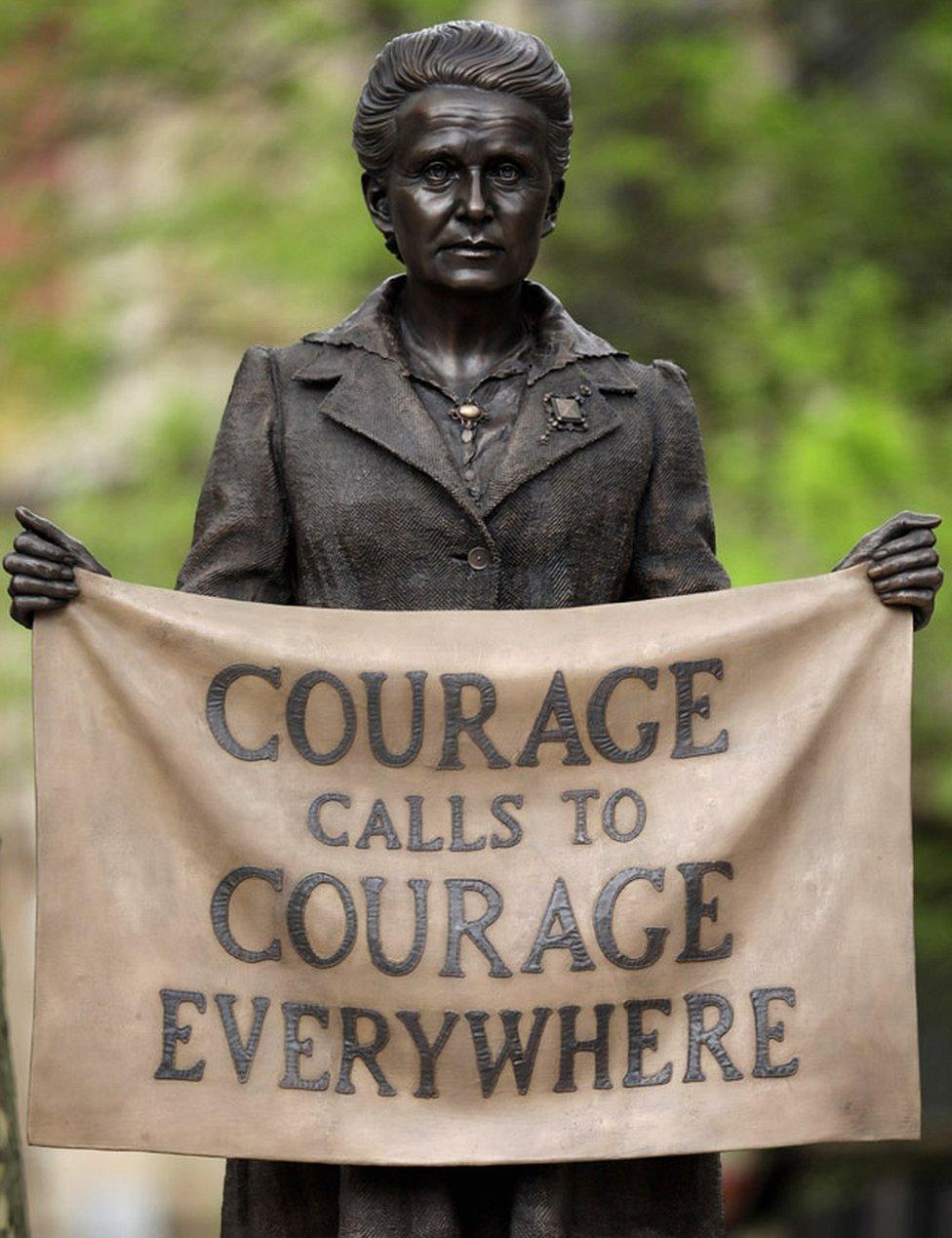 Gillian Wearing's statue of Millicent Fawcett