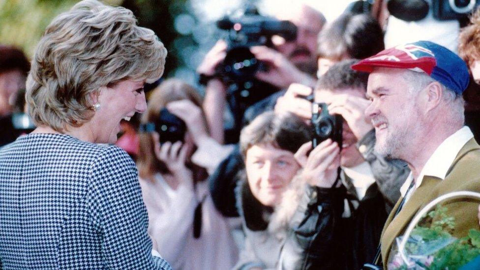 Princess Diana meets Colin Edwards