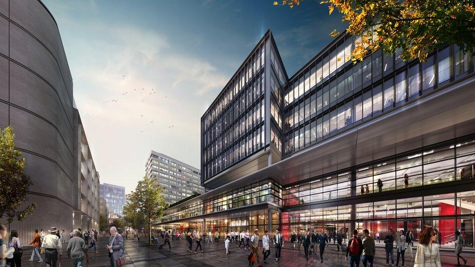 Artist impression of Cardiff's new transport interchange