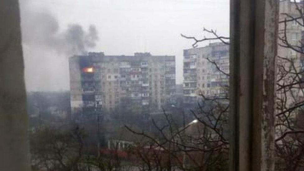 View of Mariupol from flat