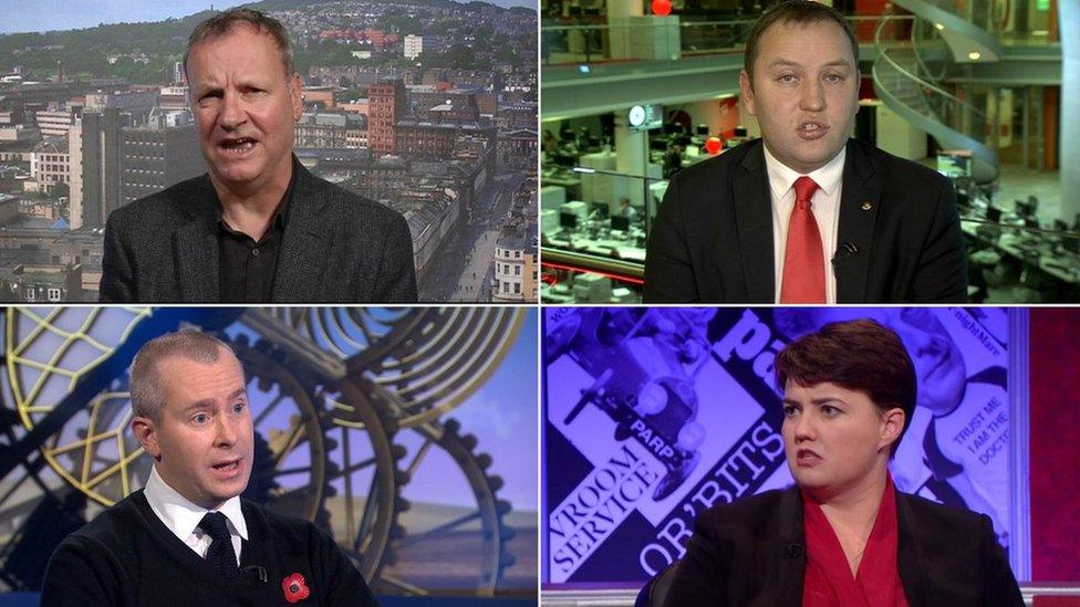 Pete Wishart, Ian Murray, Lord Purvis, Ruth Davidson