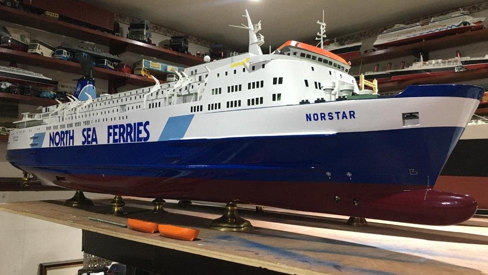 The North Sea Ferries boat