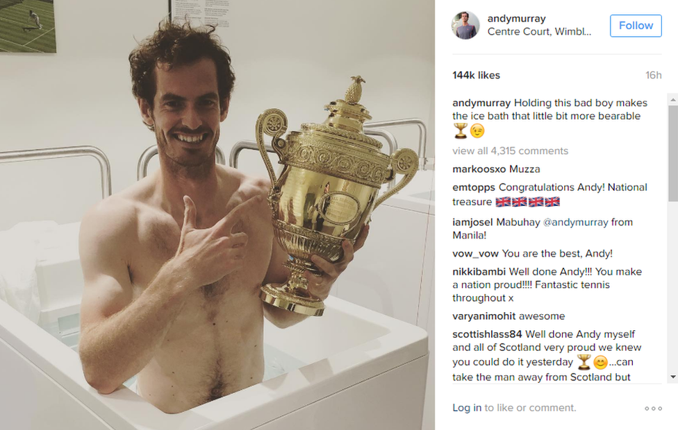 Andy Murray with his trophy