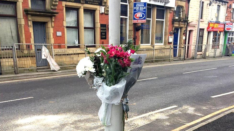 Crash scene Rishton