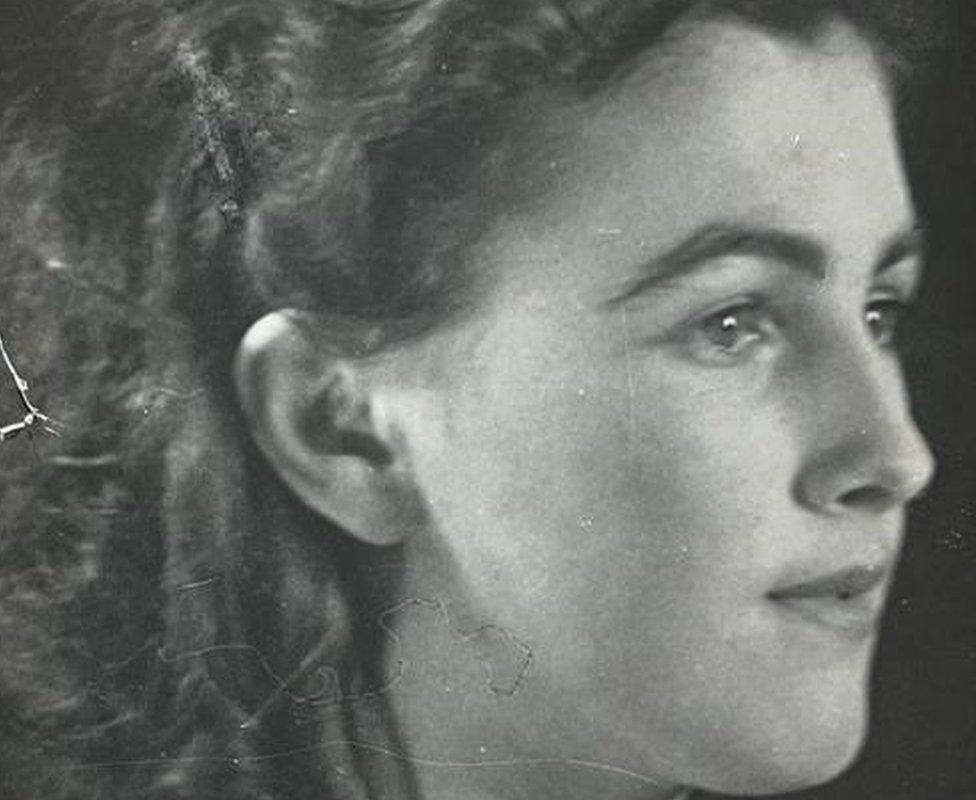 Mrs Donald as a young woman