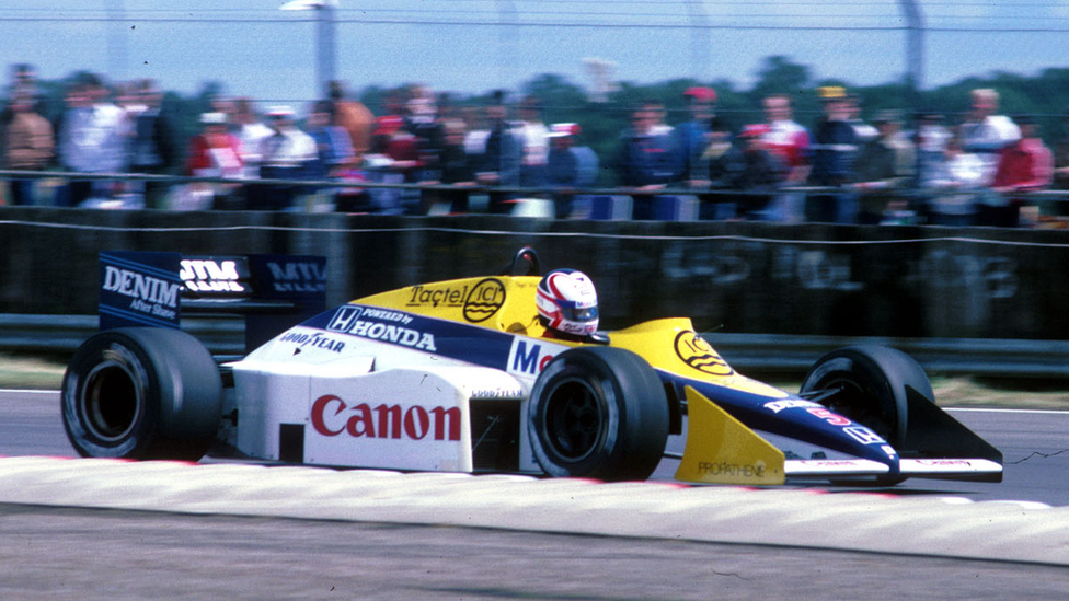 Nigel Mansell racing