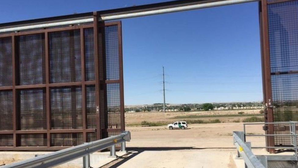 Portion of the fence near El Paso, Texas