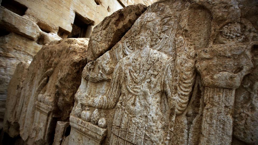 Carving at the Temple of Bel