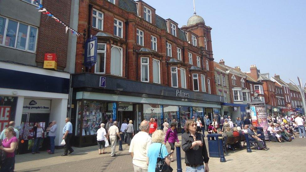 An open Palmers store in Great Yarmouth in 2012