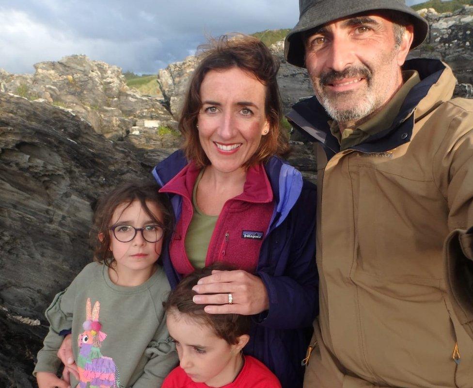 Aileen Fitzgerald with her husband John and children Conn and Mai.