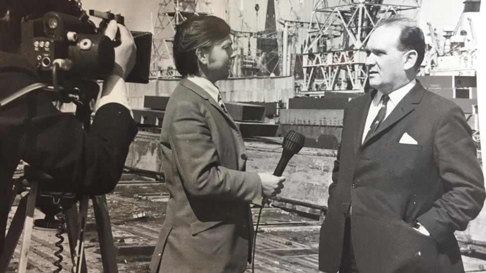 John Humphrys reporting on the Liverpool dock strikes