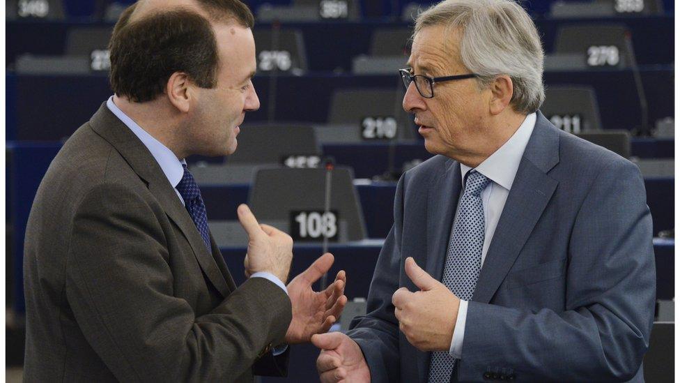 Manfred Weber and Jean-Claude Juncker