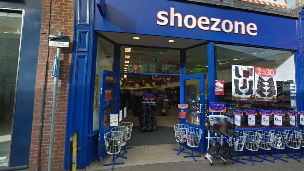 Shoe Zone store in Leicester city centre